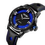 SKMEI 9211 Moda Deportes Estéreo Dial Puntero luminoso Reloj creativo Tendencia de negocios Hombres Reloj de cuarzo - Imagen 2