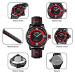 SKMEI 9211 Moda Deportes Estéreo Dial Puntero luminoso Reloj creativo Tendencia de negocios Hombres Reloj de cuarzo - Imagen 4