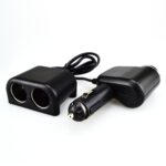 Sockets de automóvil Coche Cigarette Encendedor Adaptador Splitter Set 2 USB Cargador de automóviles 12V / 24V Accesorios de estilo Coche Partes interiores - Imagen 2