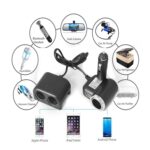 Sockets de automóvil Coche Cigarette Encendedor Adaptador Splitter Set 2 USB Cargador de automóviles 12V / 24V Accesorios de estilo Coche Partes interiores - Imagen 4