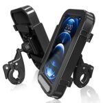 Caja de manillar de motocicleta de bicicleta a prueba de teléfono de bicicleta a prueba de agua para 4,7-6.8 pulgadas Montaje de teléfono móvil