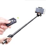 YT-888 Rotating Selfie Stick con Bluetooth para teléfono inteligente
