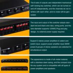 100W 2 en 8 Amply Amply Amplificador de altavoz de altavoz - Imagen 4