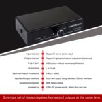1 en 4 fuera Divisor de la señal de audio Distribuir dispositivo, no consumo, salida de interfaz de 3.5 mm - Imagen 4