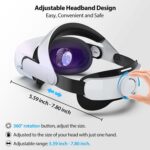 Para gafas Oculus Quest2 VR Descompresión Comfort Auriculares de repuesto ajustables - Imagen 2