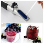 RZ121 Refractómetro de alcohol Uva Vino Azúcar contenido 0 ~ 25% Concentración de alcohol 0 ~ 40% BRIX TESTER METER ATC Herramienta de mano