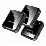 SX39 para iPhone Lavalier Micrófono inalámbrico de reducción de ruido con transmisor dual + receptor