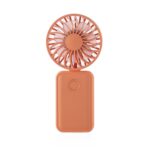 F458 Con cuerda para el cuello Verano 3 velocidades Mini ventilador de mano plegable ajustable, F458 (Orange)