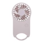 F12 3 velocidad del viento ventilador de refrigeración de verano al aire libre hebilla colgante Mini ventilador de mano, F12 (Pink)