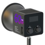 Lámpara de escenario RGB C60R de 60 W, luz de relleno COB para fotografía y video profesional, EU Plug - Imagen 2