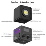 Lámpara de escenario RGB C60R de 60 W, luz de relleno COB para fotografía y video profesional, EU Plug - Imagen 3