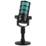 Micrófono con reducción de ruido para escritorio de juegos con transmisión en vivo y luz RGB PDO