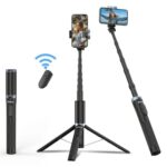 Trípode retráctil para selfies con clip para teléfono giratorio de 360 ​​grados JMARY KT-259