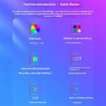 Luz de relleno portátil a todo color T140RGB para grabación de video y fotografía en vivo - Imagen 4
