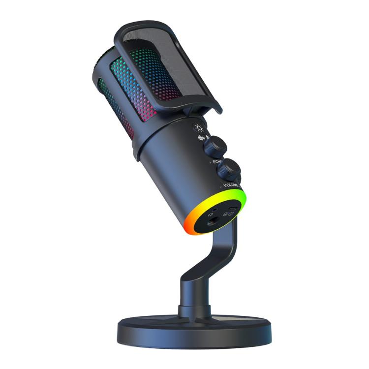 SYA0030327.jpg Micrófono de escritorio SU9 RGB Light USB-C/Tipo-C con reducción de ruido y red antisalpicaduras - Imagen 1