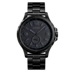 Skmei 1513 Reloj de cuarzo con banda de acero a la moda Reloj de ocio impermeable para hombre, Skmei 1513 Steel Band Watch (Black) - Imagen 2