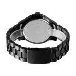 Skmei 1513 Reloj de cuarzo con banda de acero a la moda Reloj de ocio impermeable para hombre, Skmei 1513 Steel Band Watch (Black) - Imagen 4
