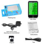 SUNDING SD-576A Bicicleta impermeable Ciclismo Odómetro Cronómetro LED Velocímetro digital Reloj - Imagen 4