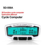 SUNDING SD-558A Ordenador de bicicleta Cronómetro con cable Velocímetro de bicicleta Odómetro digital Cronómetro de retroiluminación LCD a prueba de lluvia - Imagen 2