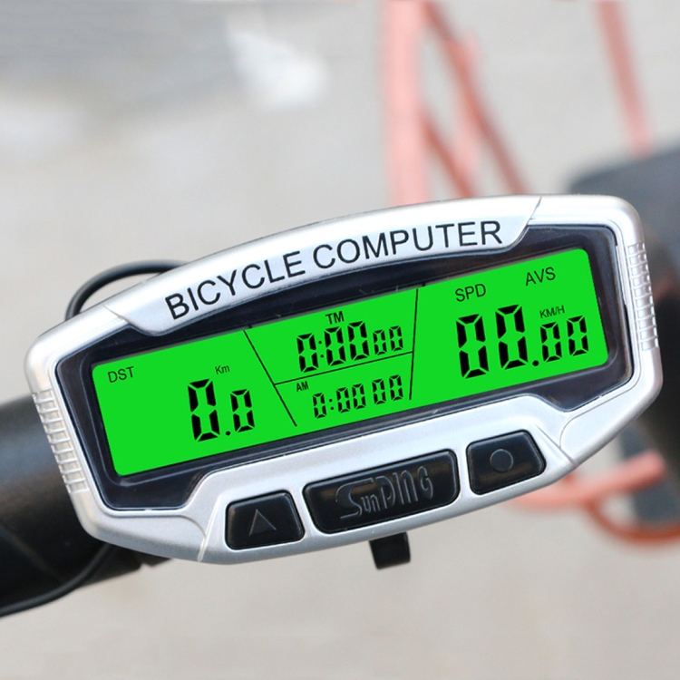 SYA009486.jpg SUNDING SD-558C Bicicleta Computadora Inalámbrico Digital LCD Retroiluminación Carretera Velocímetro Cronómetro Velocímetro - Imagen 1