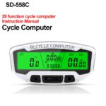 SUNDING SD-558C Bicicleta Computadora Inalámbrico Digital LCD Retroiluminación Carretera Velocímetro Cronómetro Velocímetro - Imagen 2