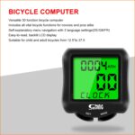 SUNDING SD-570 Velocímetro de bicicleta Ordenador de ciclismo Pantalla digital LCD Odómetro a prueba de agua Velocímetro Cronómetro - Imagen 4