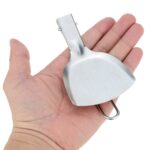 Palas de cocina de acero inoxidable para exteriores, utensilios de cocina para picnic, piezas de utensilios de cocina con espátula plegable, vajilla para acampar y senderismo