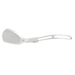 Palas de cocina de acero inoxidable para exteriores, utensilios de cocina para picnic, piezas de utensilios de cocina con espátula plegable, vajilla para acampar y senderismo - Imagen 3