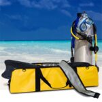 ZONYSUN Bolsa impermeable para hombro al aire libre Bolsa de aletas largas para buceo Bolsa impermeable con separación en seco y húmedo, 100x20x24cm - Imagen 2