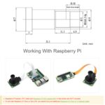 Waveshare WS0698012 para lente de alta resolución Raspberry Pi M12, 12MP, FOV de 69,5 grados, longitud focal de 8 mm, 23968 - Imagen 3
