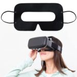 100 PCS Negro Higiene protectora Máscara de ojos VR Almohadillas de máscara de ojos desechables sanitarias para vidrio 3D VR - Imagen 2