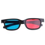 10 Uds gafas 3D marco negro universal rojo azul cian anaglifo gafas 3D 0,2 mm para DVD de juegos de películas - Imagen 2