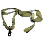 Nylon ajustable multifunción táctico de un solo punto Bungee Airsoft Sling Correa suministros de caza cinturón, Belt (Amry Green)