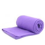 Saco de dormir de lana para exteriores, viaje de acampada, aire acondicionado, saco de dormir sucio separado por manta hasta la rodilla durante la pausa para el almuerzo, Thickened （Purple)