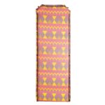 Almohadilla inflable automática con doble orificio de ventilación, almohadilla para tienda de campaña al aire libre, almohadilla para dormir cosida a prueba de humedad para el almuerzo, 182x60cm Red Yellow