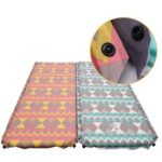 Almohadilla inflable automática con doble orificio de ventilación, almohadilla para tienda de campaña al aire libre, almohadilla para dormir cosida a prueba de humedad para el almuerzo, 182x60cm Red Yellow - Imagen 3