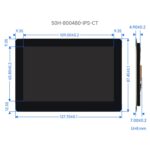 Pantalla Waveshare DSI de 5 pulgadas, 800 × 480 píxeles, panel de pantalla IPS, 5 inch Touch Display - Imagen 3