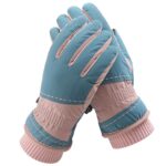 1 par de guantes anticaída para deportes de ciclismo engrosados, cálidos y resistentes al viento, WZ-207 para exteriores, WZ-207 (Blue Pink)