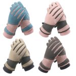 1 par de guantes anticaída para deportes de ciclismo engrosados, cálidos y resistentes al viento, WZ-207 para exteriores, WZ-207 (Coffee Gray) - Imagen 2