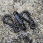 10 PCS SF Versión Simple Mini Resorte Colgante Hebilla Llavero Hebilla, Adecuado para cuerda de paraguas de 5 mm