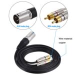 Cable de audio estéreo con conector macho XLR macho a 2 RCA, longitud:, 10m - Imagen 2