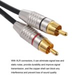 Cable de audio estéreo con conector macho XLR macho a 2 RCA, longitud:, 10m - Imagen 3