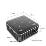 P11 4K HD DLP Mini Proyector 3D 4G + 32G Proyector Micro Inteligente Conveniente, UK Plug - Imagen 3