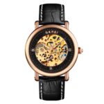 SKMEI 9229 Reloj mecánico esqueleto automático para hombre Reloj de estudiante con fondo completo - Imagen 2