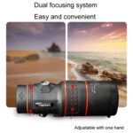 FEIRSH 12x50 Monoculares de visión nocturna con poca luz de alta definición Prismáticos para cámara de teléfono móvil de concierto, T01 12x50 - Imagen 3