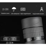 Telescopio de gran aumento HD de visión nocturna con poca luz de un solo tubo con zoom continuo, 10-30X50 - Imagen 4