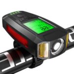 Luz delantera (con luz antiniebla), bocina y velocímetro, faro multifuncional para bicicleta de montaña - Imagen 2