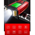 Luz delantera (con luz antiniebla), bocina y velocímetro, faro multifuncional para bicicleta de montaña - Imagen 3