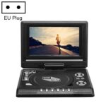 DVD portátil de 7,8 pulgadas con reproductor de TV, compatible con tarjeta SD/MMC/función de juego/puerto USB, 7.8 inch EU Plug