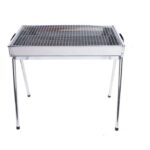Parrilla de barbacoa HZ-003, estufa portátil de acero inoxidable para exteriores, parrilla de carbón para el hogar, M